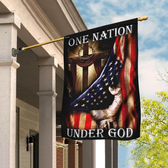 One Nation Under God. American US Flag 3-Day Shipping