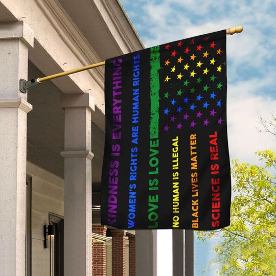 Black Lives Matter Love Is Love Flag