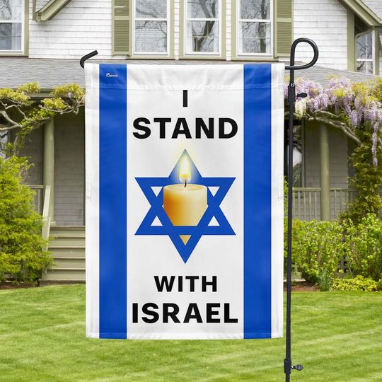 Jewish Flag I Stand  With Israel Pray for Israel Flag