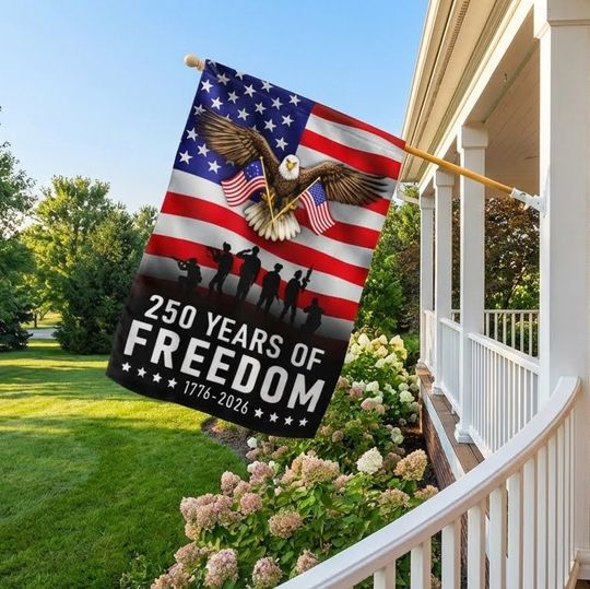 Patriotic Eagle Betsy Ross 250 Flag for 250 Years of Freedom Anniversary