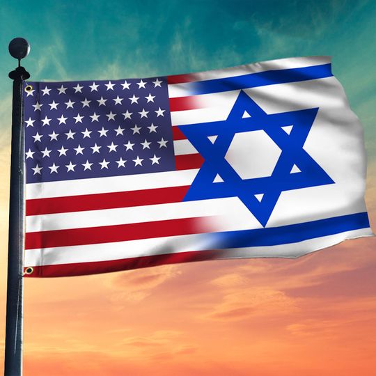 Jewish Flag American Jewish Israel Grommet Flag