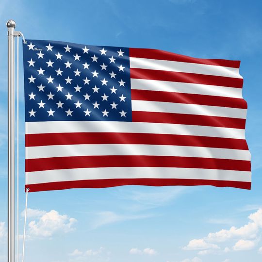 FLAGWIX Premium American Grommet Flag - Weatherproof Outdoor United States Flag