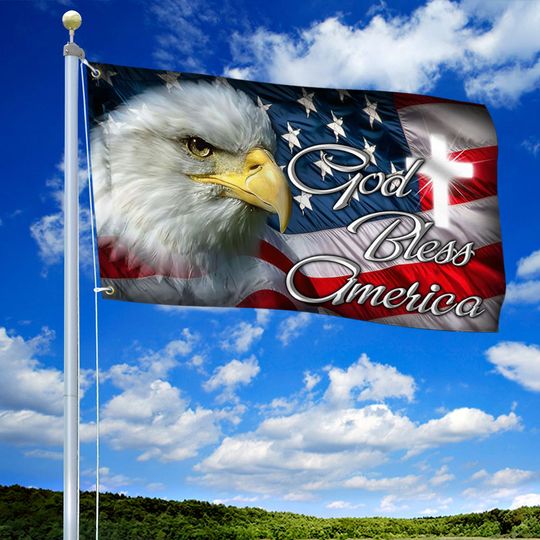 Patriot Eagle Grommet Flag