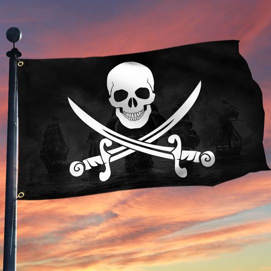 Pirate Flag Pirate Grommet Flag
