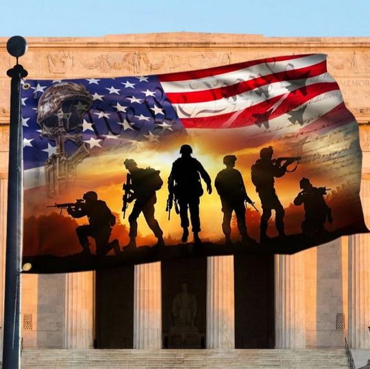 All Gave Some, Some Gave All Memorial Veteran Day Flag THH3855GFn 3-Day Shipping