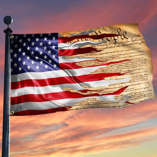Patriot US Grommet Flag We The People
