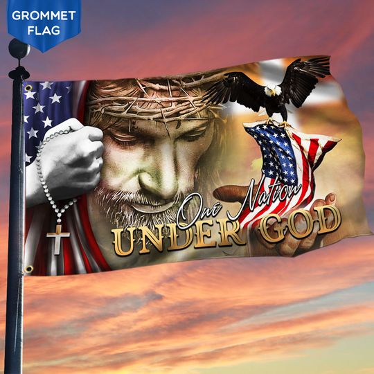 One Nation Under God American Flag