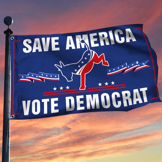 Biden Grommet Flag Save America Vote Democrat