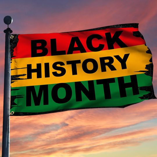 Black History Month Grommet Flag