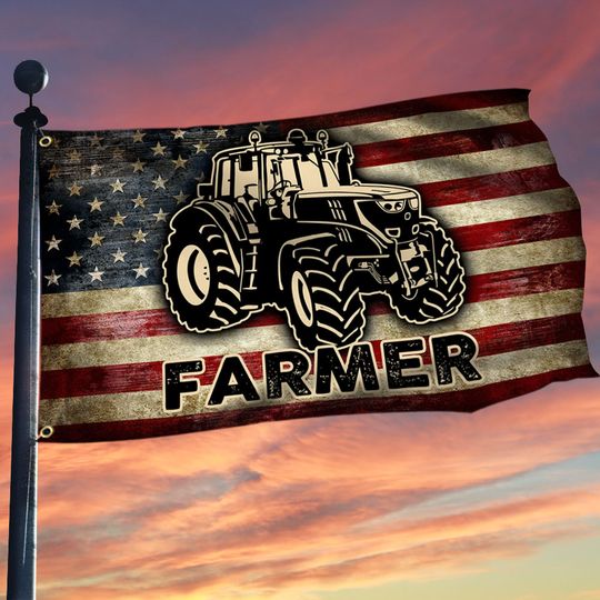 Proud Farmer Grommet Flag