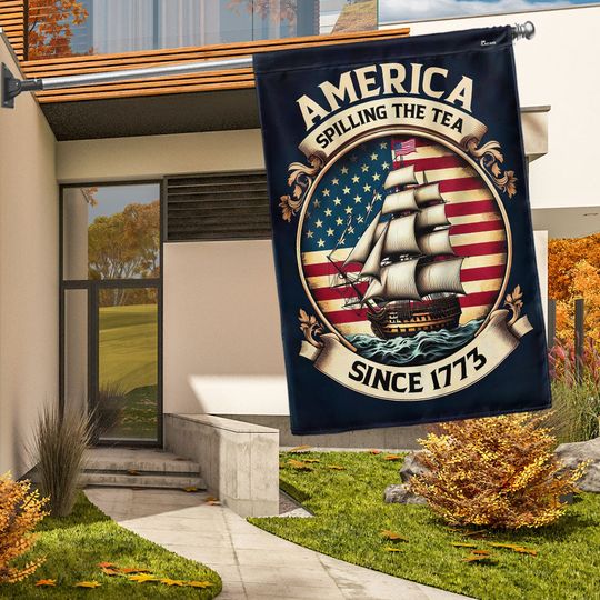 Flagwix American Flag - America Spilling The Tea Since 1773 Flag