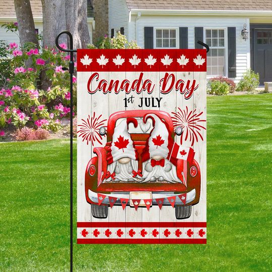Happy Canada Day Gnome Eh Flag