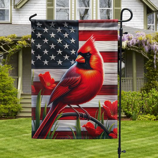 Cardinal American Flag