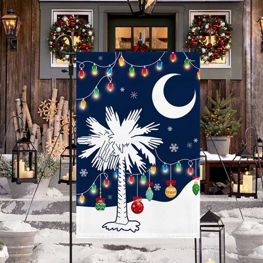 South Carolina Christmas Flag