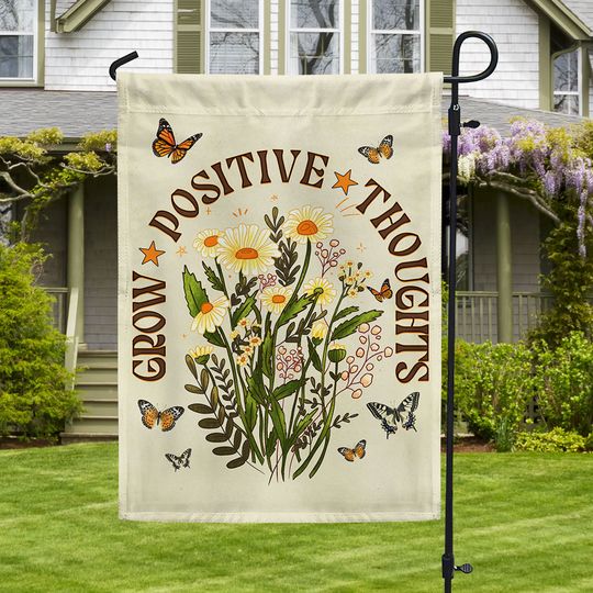Grow Positive Thoughts Mental Health Flag