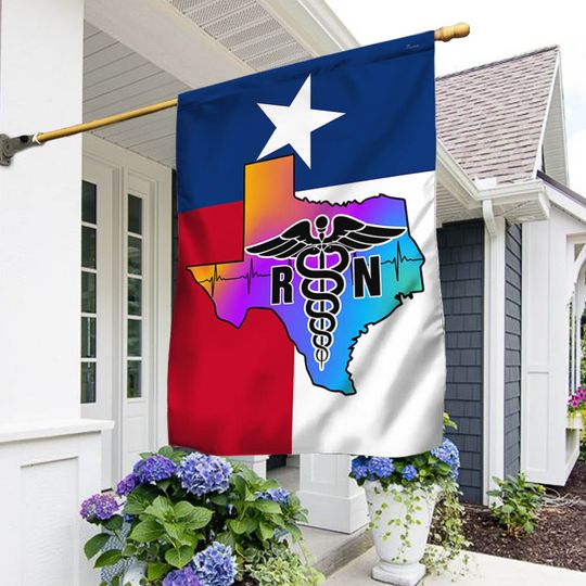 Nurse Texas Flag Registered Nurse RN