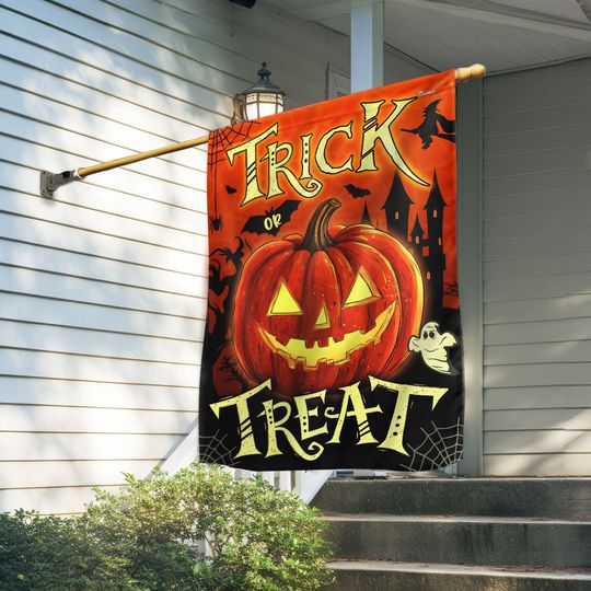 Halloween Trick or Treat US Flag