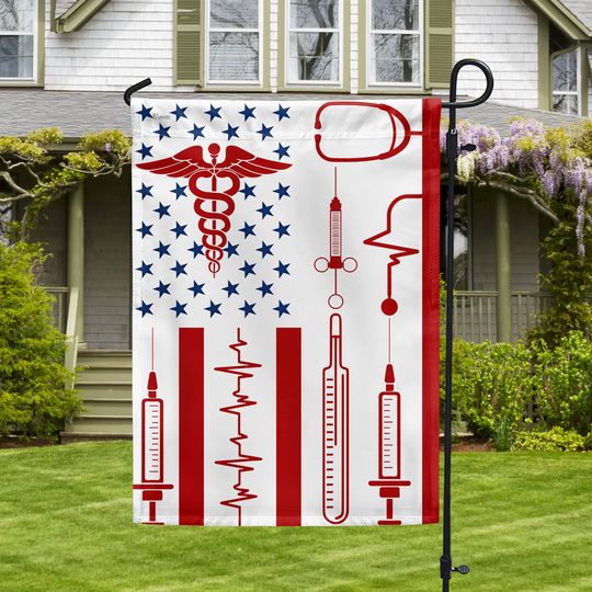 FLAGWIX Nurse American Flag