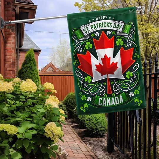 FLAGWIX  Irish Canadian St. Patrick's Day Flag