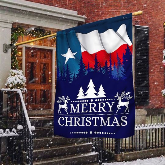 Texas Christmas Flag Merry Christmas Y'all