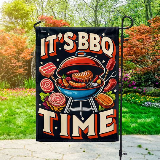 Flagwix American Flag - It's BBQ Time 4th Of july Flag