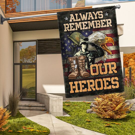 Veterans Day Flag Always Remember Our Heroes