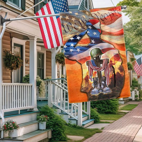 Memorial Day FLAGWIX U.S. Veteran Memorial American We The People Saluting Soldier Flag