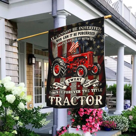 Forever The Title Tractor Farm Flag