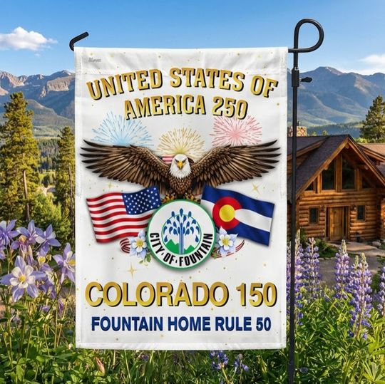 Colorado 150 Flag, United States of America US Flag