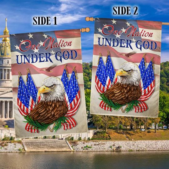 Flagwix American Flag - One Nation Under God Eagle Flag