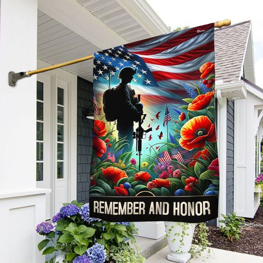 FLAGWIX Veteran Memorial Day Remember and Honor Flag, Veterans Day Flags