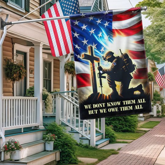 FLAGWIX  Veteran Flag We Don't Know Them All But We Owe Them All