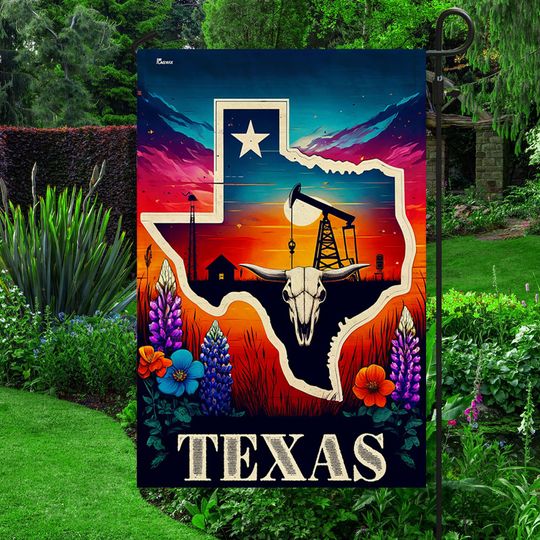 FLAGWIX Texas Bluebonnet Flag