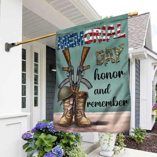 Memorial Day Flag Honor And Remember Veterans