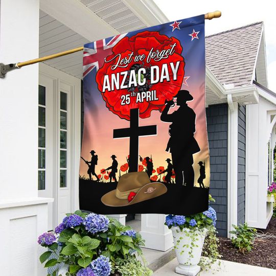 ANZAC Day Flag New Zealand Lest We Forget 25th April