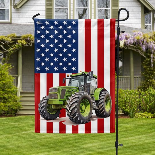 FLAGWIX  Tractor Farmer American Flag
