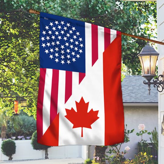 American and Canada Flag