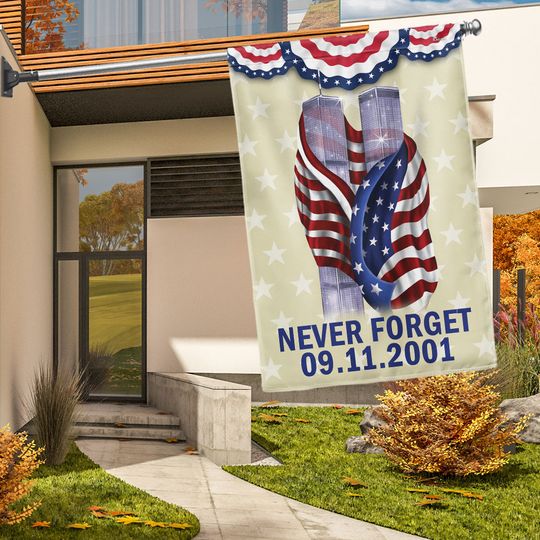 911 Patriot Day Flag Never Forget September 11