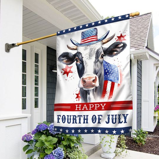 Patriotic Dairy Cow 4th Of july