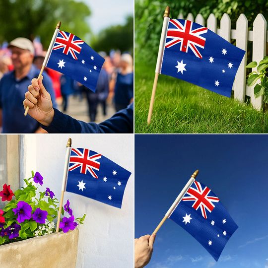 Australian National Handheld Flag