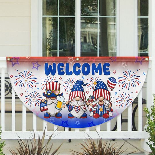 Flagwix American Flag - 4th of july Decoration American Independence Day Non-Pleated Fan Flag