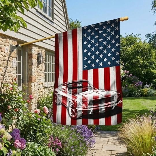 1968 Mustang American Flag