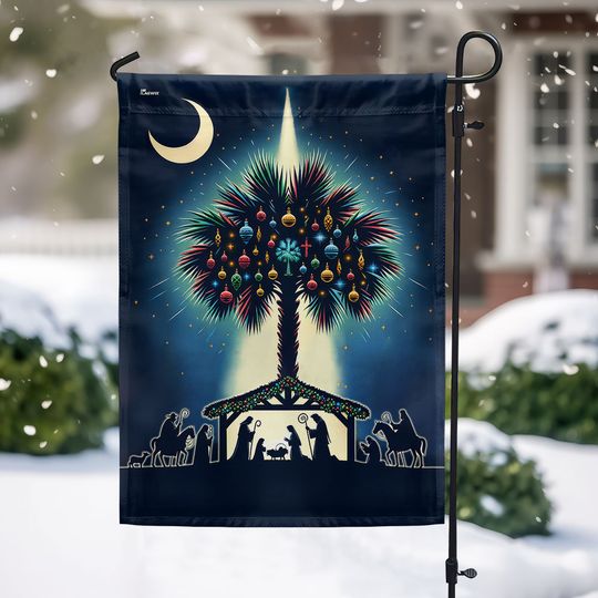 South Carolina Christmas Nativity Of Jesus Flag
