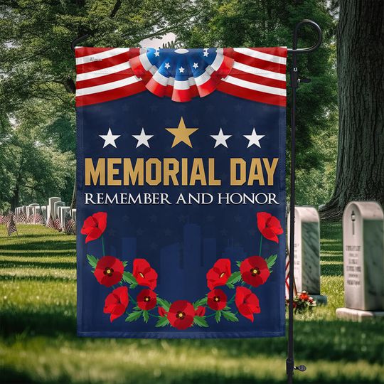 Memorial Day Remember And Honor Flag