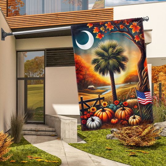 South Carolina Fall Thanksgiving Flag