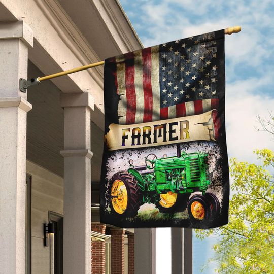 Proud Farmer Tractor Flag 3-Day Shipping