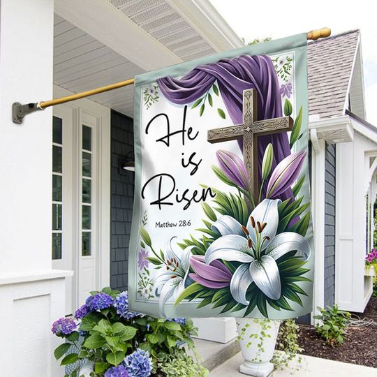 FLAGWIX  He Is Risen Easter Flag