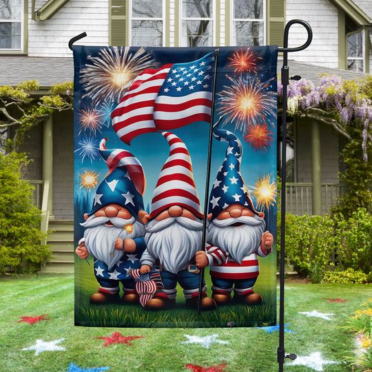 Flagwix American Flag - Patriotic Gnomes 4th of july Flag