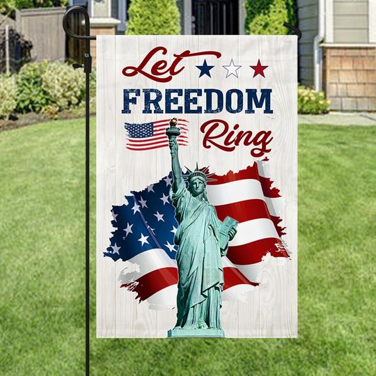 Flagwix American Flag - Let Freedom Ring Happy Independence Day Patriot Flag