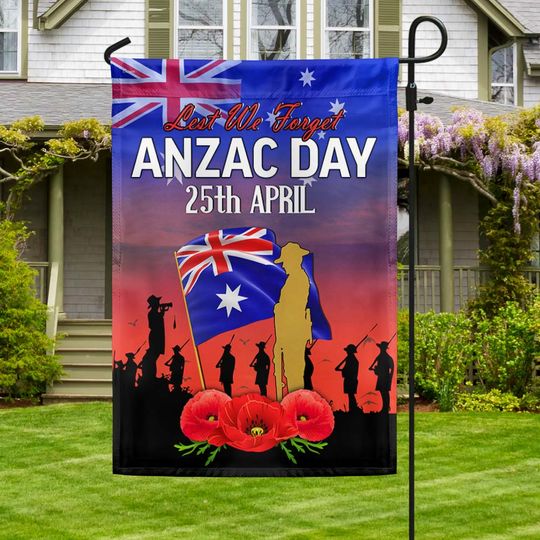 Anzac Day Australia Lest We Forget 25 April Australian Flag
